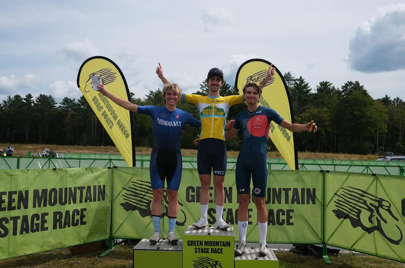 Podium at the Green Mountain Stage Race
